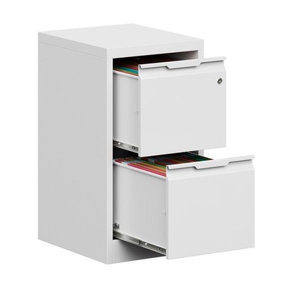 Metal 2 Drawer File Cabinet with Lock Storage Filing Cabinet Office Vertical