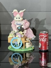 Large Easter Bunny Figurine, FLOWER GARDENER BUNNY , 11