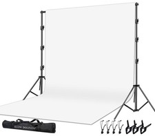 10x12ft White Muslin Photo Video Backdrop