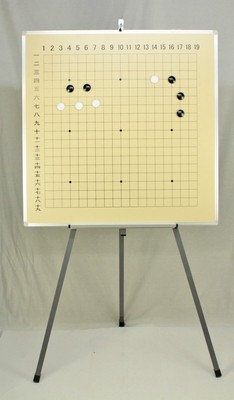 A large Go board set for instructors with stand