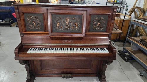 ANTIQUE OPERA PIANO BY PEEK & SON, C. 1900/ RECONDITIONED 2026/ART NOVEAU CASE