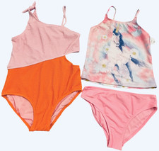 Wonder Nation Tween Girls Sz 10 12 Swim Bundle Tankini  Cut Out One Piece NWT