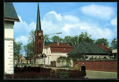 Ansichtskarte Brake /Unterweser, Blick zur ev. Kirche 