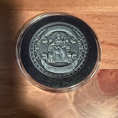 Ironsmith Honorable Intentions Deviant Methods Challenge Coin Medieval