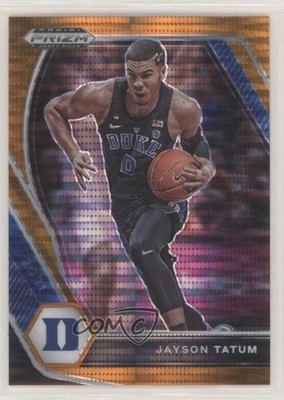 2021-22 Panini Prizm Draft Picks Orange Pulsar Prizm 8/49 Jayson Tatum #61 1u6