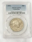 1892 US COLUMBIAN EXPOSITION HALF DOLLAR BEAUTIFUL GRADED PCGS AU53