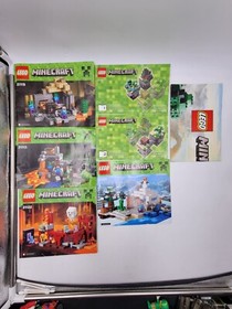 LEGO Minecraft Lot of 22 Instruction Manuals