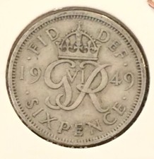 1949 GREAT BRITAIN SIXPENCE - WEDDING BIRTHDAY ANNIVERSARY GIFT