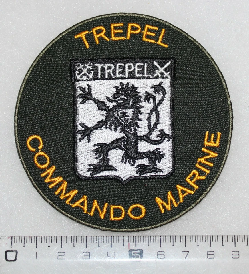 insigne du commando Marine Trépel, force spéciale ,FUSCO, béret vert