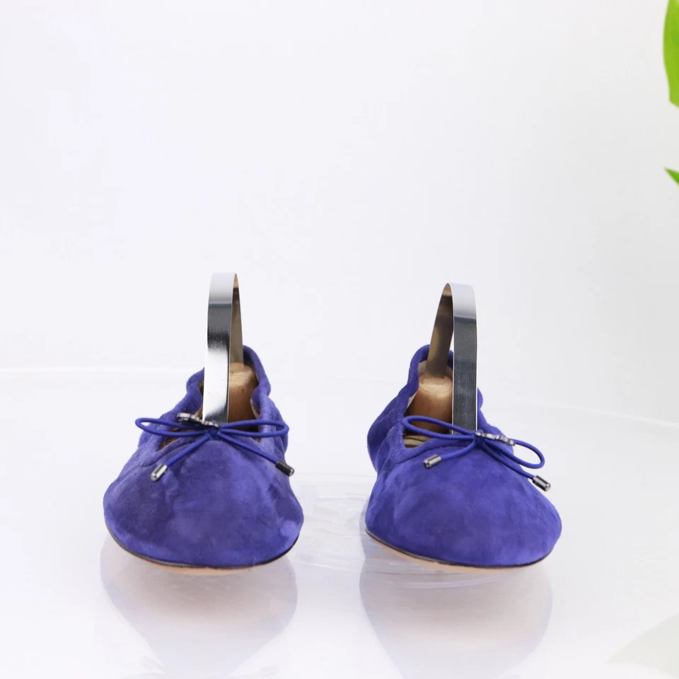 Sam Edelman Mujer Felicia Ballet Plano Talla 6 Azul Real Gamuza Zapato Arco Sin Cordones Foto 4 de 4
