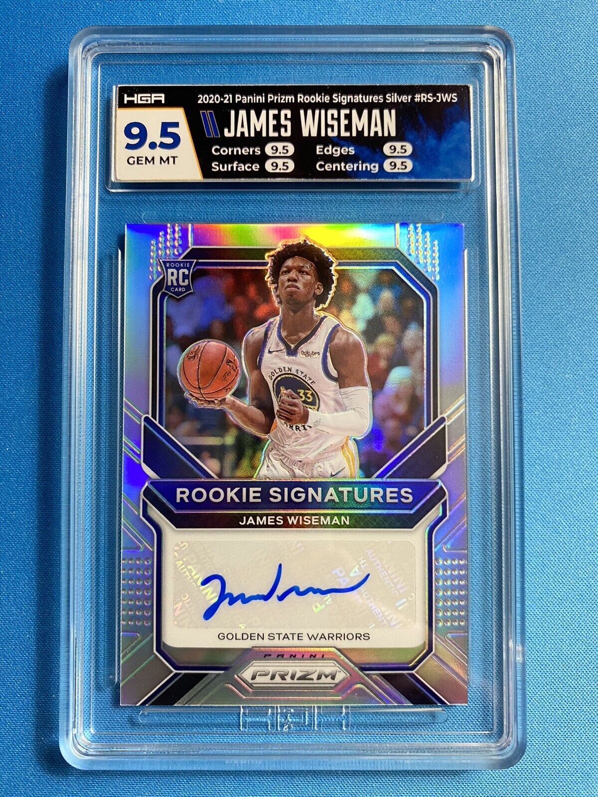 Prizm Rookie James Wiseman Auto PSA