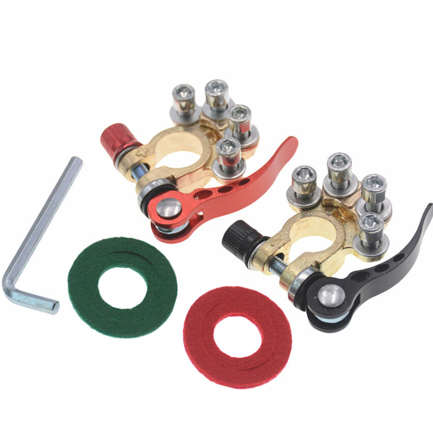 Multifunctional Quick-Release Automotive Battery Terminal Clamps