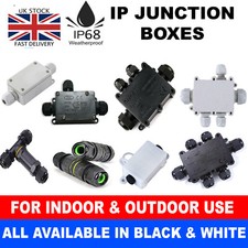 OUTDOOR JUNCTION BOX WATERPROOF IP68 ELECTRICAL CABLE CONNECTOR CASE 2 3 4 WAY