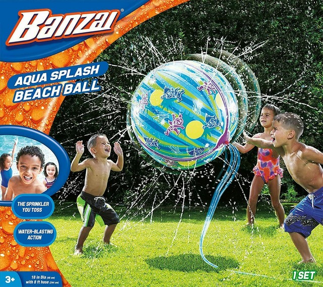 beach ball water sprinkler