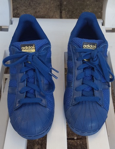 ADIDAS Originals Superstar Supercolor Blu Ortholite Scarpe da ginnastica in  Maglia Misura UK 3 | eBay