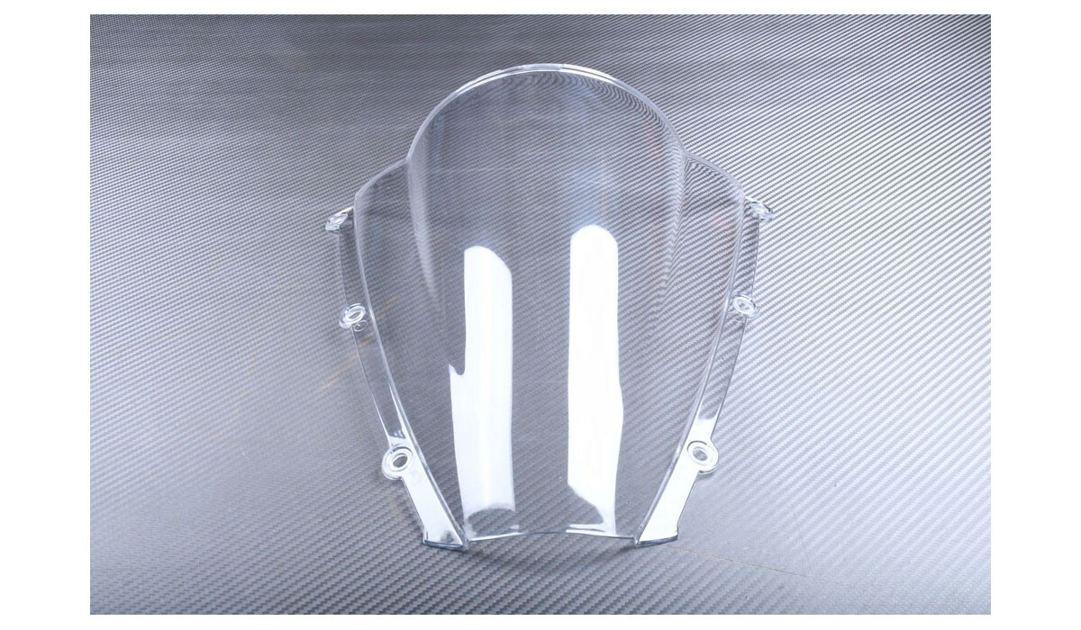 Saute vent CBR 600 RR bulle moto transparente carbone orange Honda 2003 2004