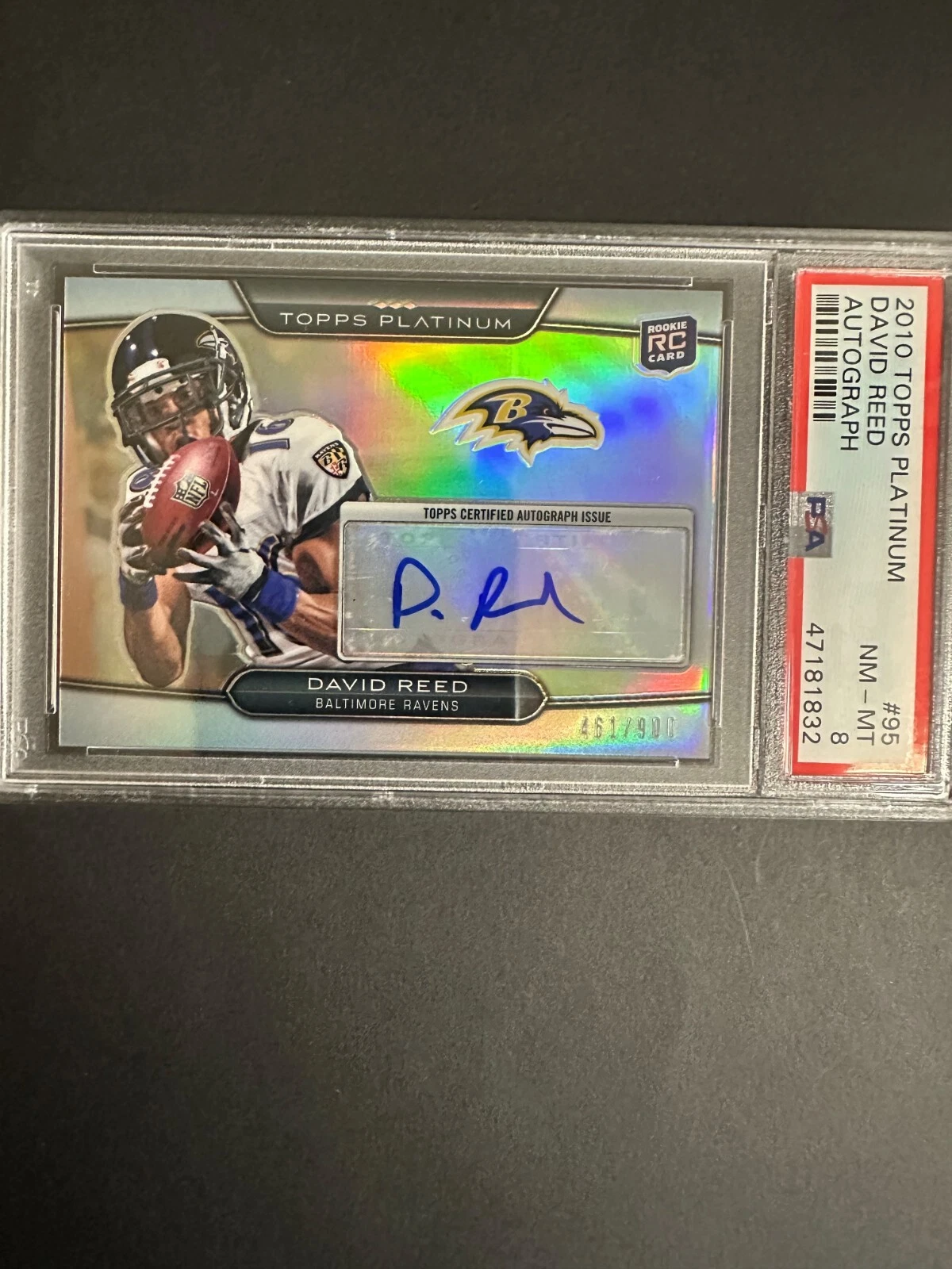 David Reed Topps Platinum #95 Autograph