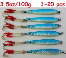 1- 20 Pieces Knife jig 3.5oz/100g Blue Vertical Butterfly Saltwater Lures -B