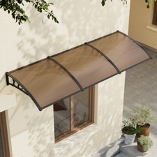Window Door Canopy Platform Awning Porch UV Rain Shed Panel Board Plate Backyard