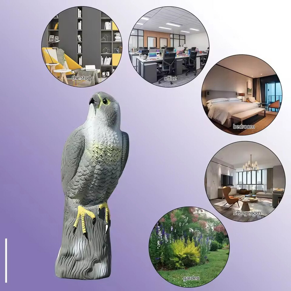 Decoy Hawk Garden Eagle Bird Pest Deterrant Cat Repeller Falcon Pond ...