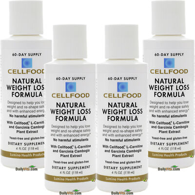4 x Cellfood Natural Weight Loss Formula 4 oz by Lumina Health -