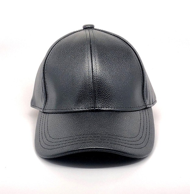 womens leather baseball hat