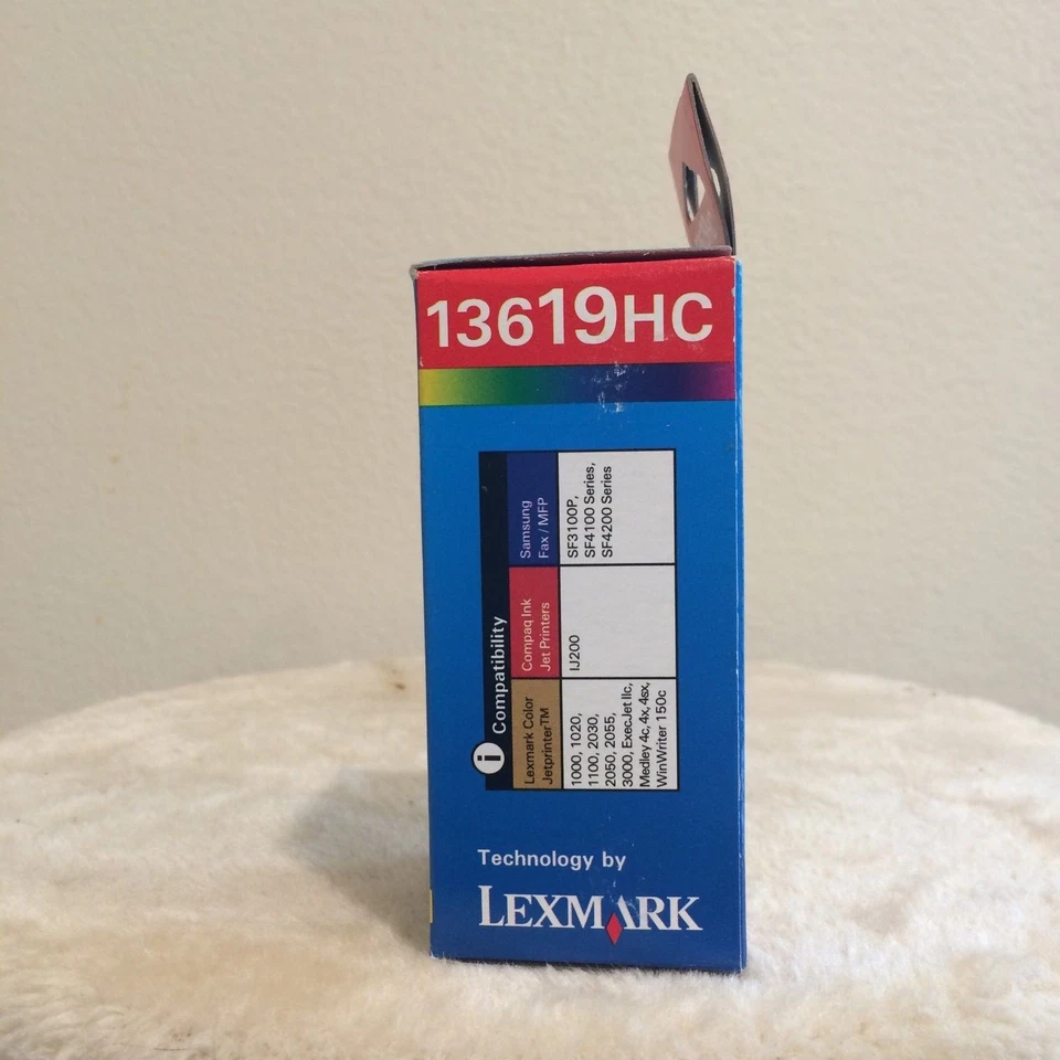 LEXMARK 13619HC COLOR INK CARTRIDGES  New - Guinevere - Sealed  - Image 2 of 3