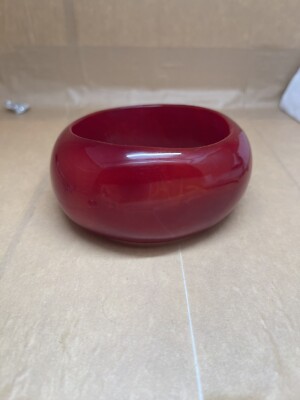 bakelite bracelet red charry bangle Wight 118g