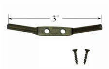 3" Stamped Brass CORD CLEAT for Pleated Shades Cellular Shades Horizontal Blinds