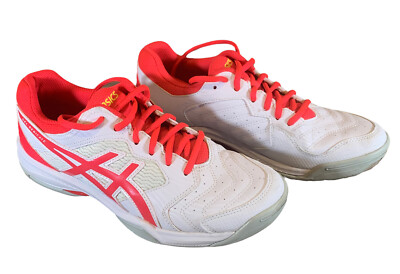 Asics Womens Gel Dedicate 6 1042A067 White Casual Shoes Sneakers Size 8.5