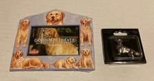 Lot of 2 New Golden Retriever Dog magnets