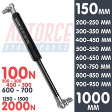 UNIVERSAL GAS STRUT HEAVY LID SUPPORT 150MM-1000MM  100N-2000N BALL JOINT HEAD