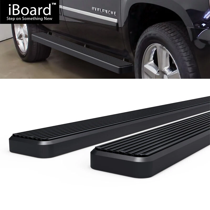 Running Board 5in Steel Black Fit Chevy Avalanche Suburban GMC Yukon XL 00-20 Foto 2 de 4