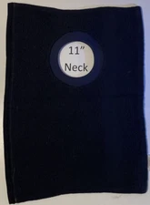 Bib 11" Neck Pull Over Head T-Shirt Special Needs Drool Cotton towel black