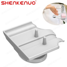 1pc White Soap Box Soap Holder Bar Shower Soaps Self Draining