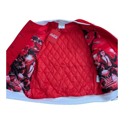 New Coca-Cola x Marvel collaboration stadium jacket Limited