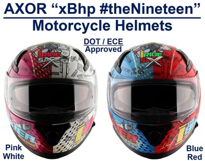 AXOR   xBhp #theNineteen   DOT & ECE Certified Full Face Motorcycle Helmets
