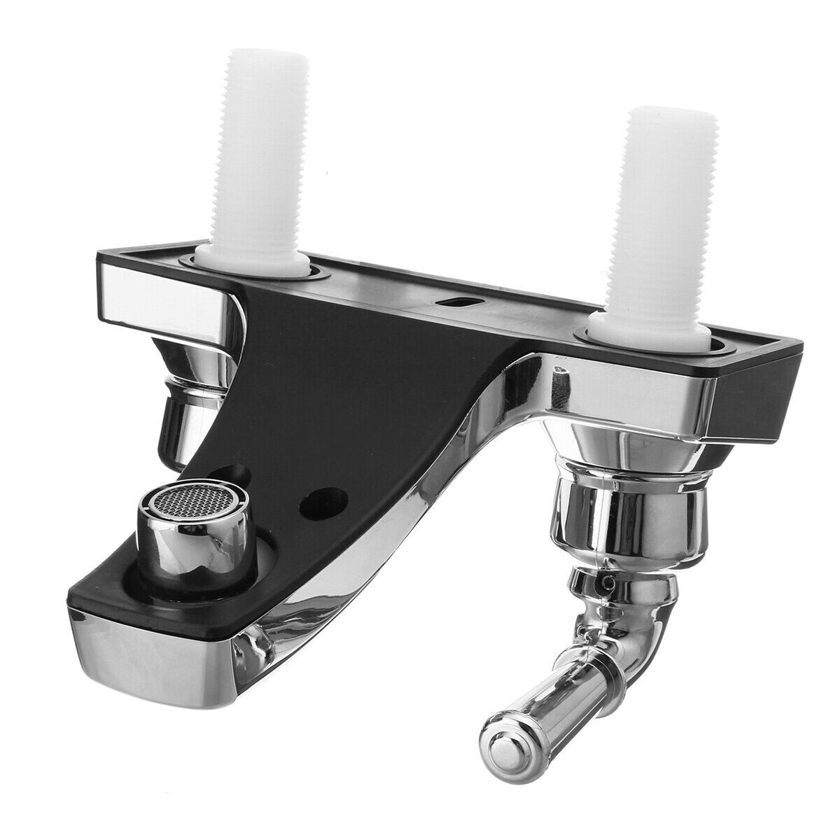 4" Chrome Basin Sink Faucet Plastic Mixer Tap Kitchen Sink Faucet Dual