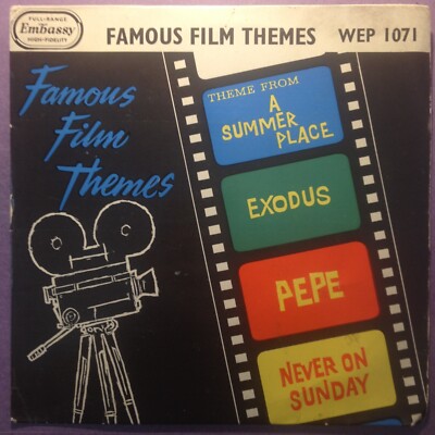 James Wright & His Orchestra - Famous Film Themes (7'' EP) picture sleeve WEP1071