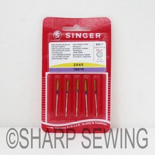 5 SINGER BALLPOINT KNIT NEEDLES 2045 HOME SEWING MACHINE SIZE 16/100 130/705H-S