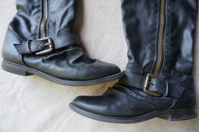TARGET BLACK Faux LEATHER Tall BOOTS 