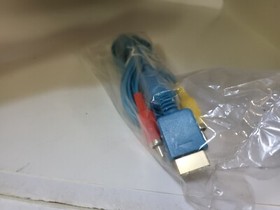 NEW 10 Feet Long Blue Gold Plated AV Audio Video Cable For Playstation 1 PSone