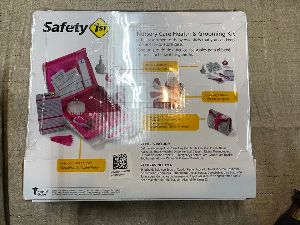 Safety 1ˢᵗ ALL-IN-1 NURSERY CARE HEALTH & GROOMING KIT Baby Infant PINK OnTheGo - Image 2 of 2