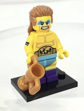 LEGO Series 15 71011 Collectible Mini Figure of WRESTLING CHAMPION with Trophy ~