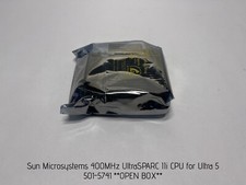 Sun Microsystems 400MHz UltraSPARC IIi CPU for Ultra 5, 501-5741  OPEN BOX 
