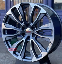 24 Inch Wheels Fit Escalade Grey Machine Silverado Yukon 2023 Sierra Style New 24 Inch Wheels Fit Escalade Grey Machine Silverado Yukon 2023 Sierra Style New