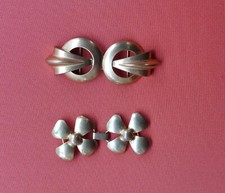 Boucles de Ceintures Anciennes Vintages Métal Doré