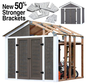 Heavy Duty Shed Building Kit 2x4basics Peak Style Instant 