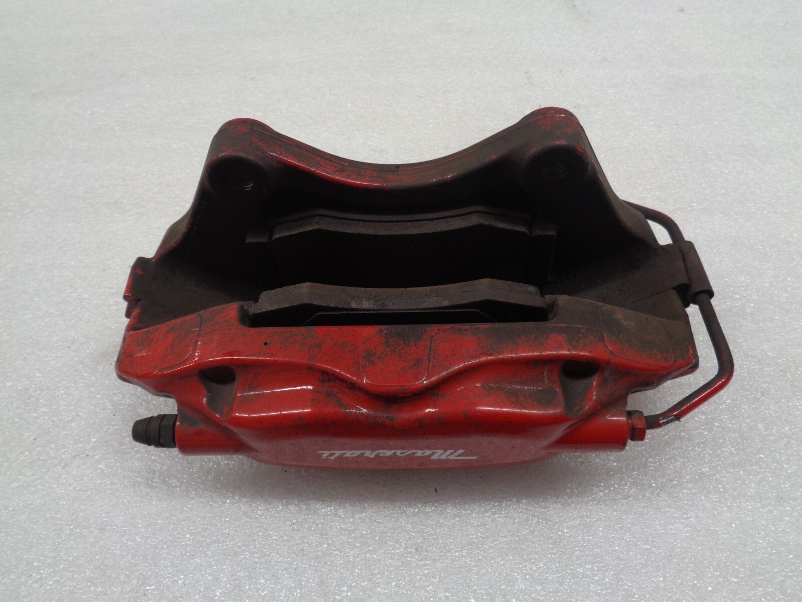 1417 Maserati Ghibli Rear Right Side Brembo Brake Caliper Red OEM