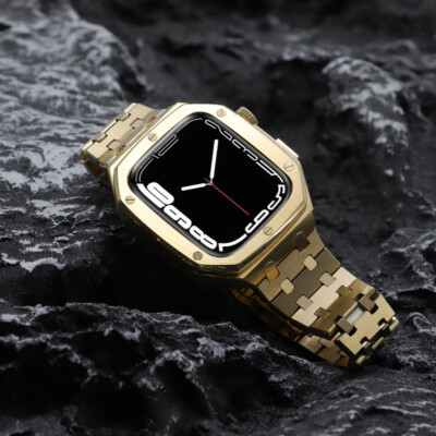 For Apple Watch 9 8 7 44mm 45mm Stainless Steel Case Metal For Apple Watch 9 8 7 44mm 45mm Stainless Steel Case Metal